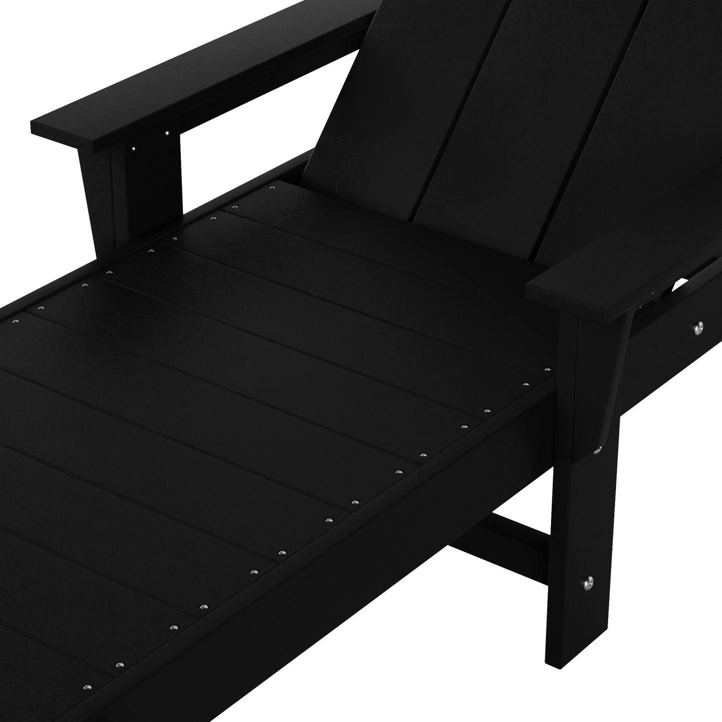 Malibu Modern All-Weather Outdoor Reclining Sun Lounger With Arm Rests & Wheels