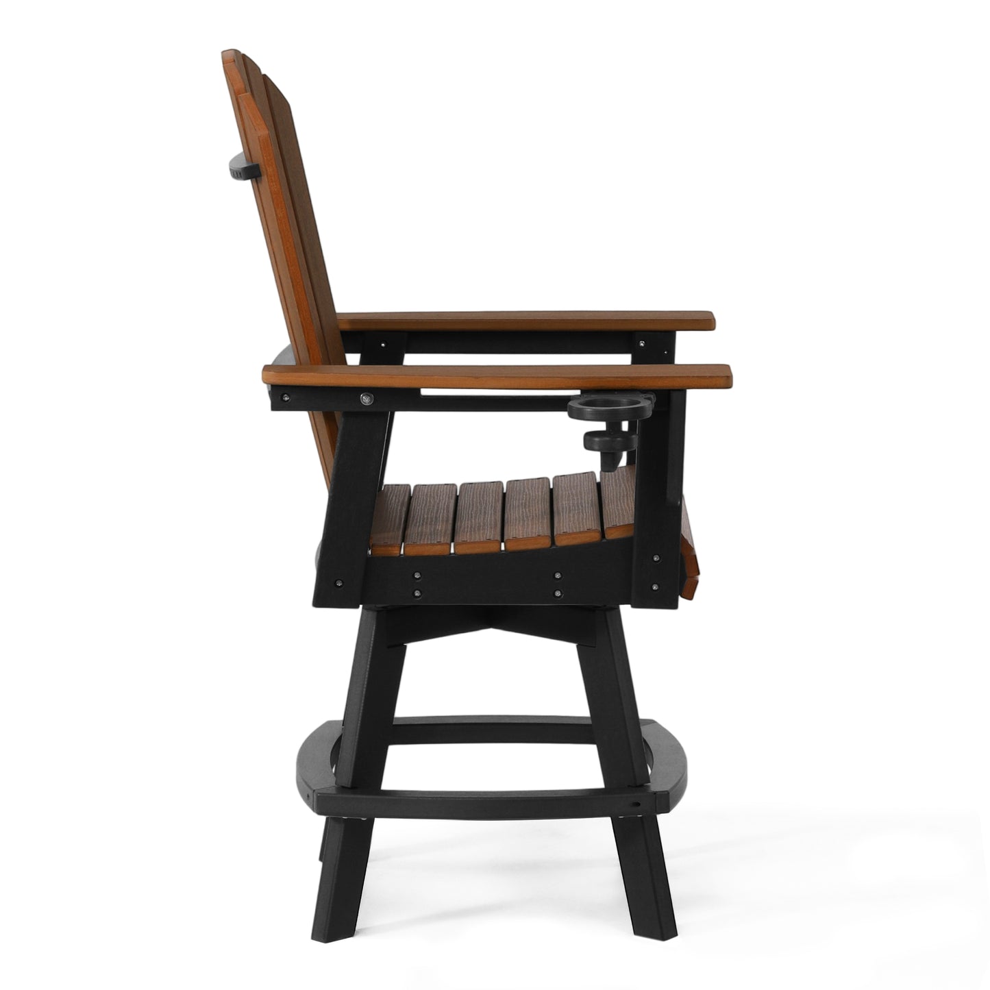 Heritage Ridge Adirondack Swivel Counter Chair With Cup Holder