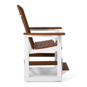 Adirondack Counter Glider With Cup Holder