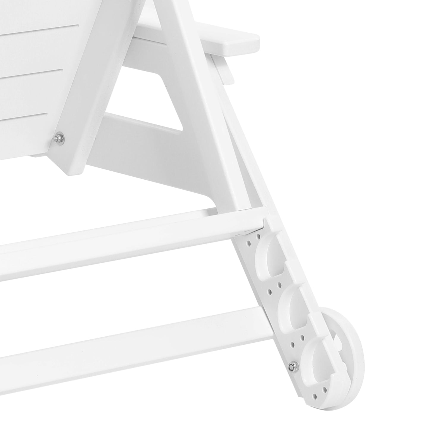 Santa Barbara Reclining Chaise Lounge with Cup Holder and Wheels