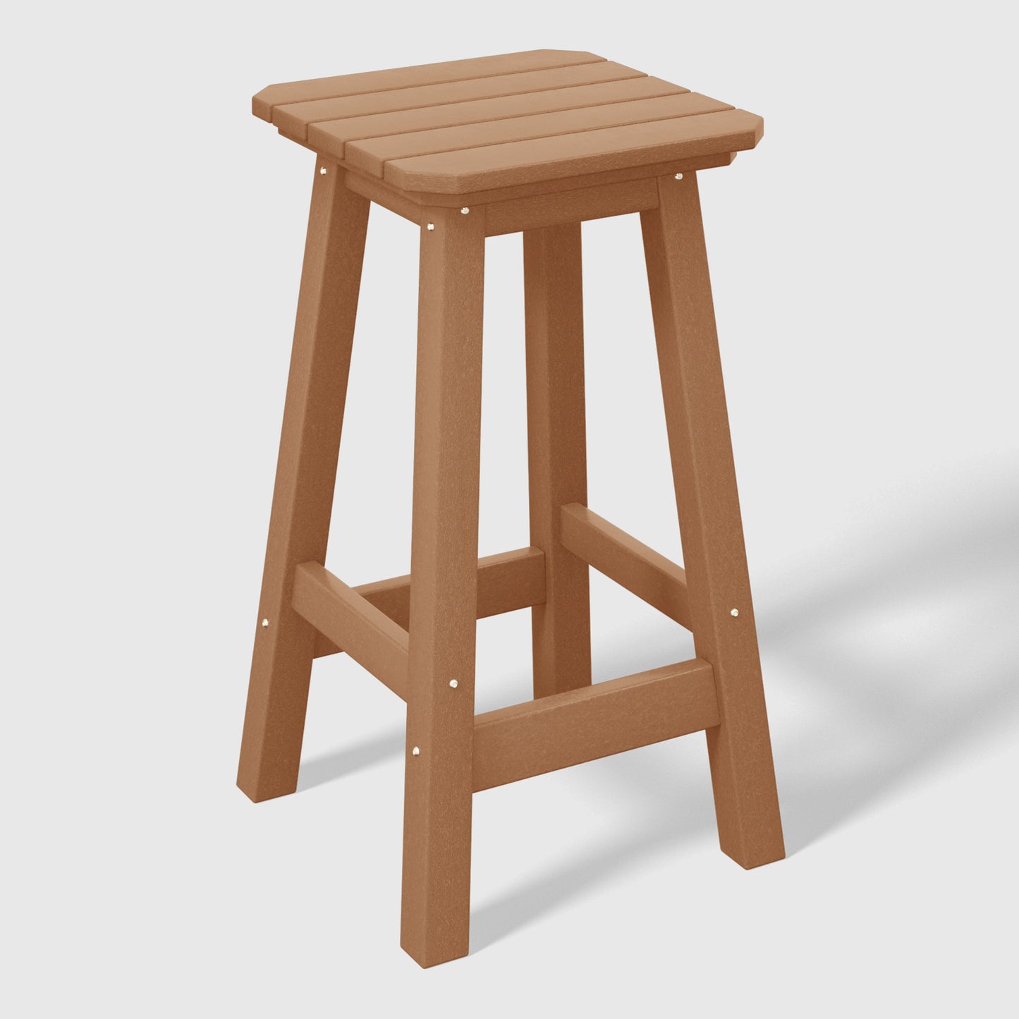 Stockholm  All-Weather Outdoor Square Counter Stool (24" Seat Height)