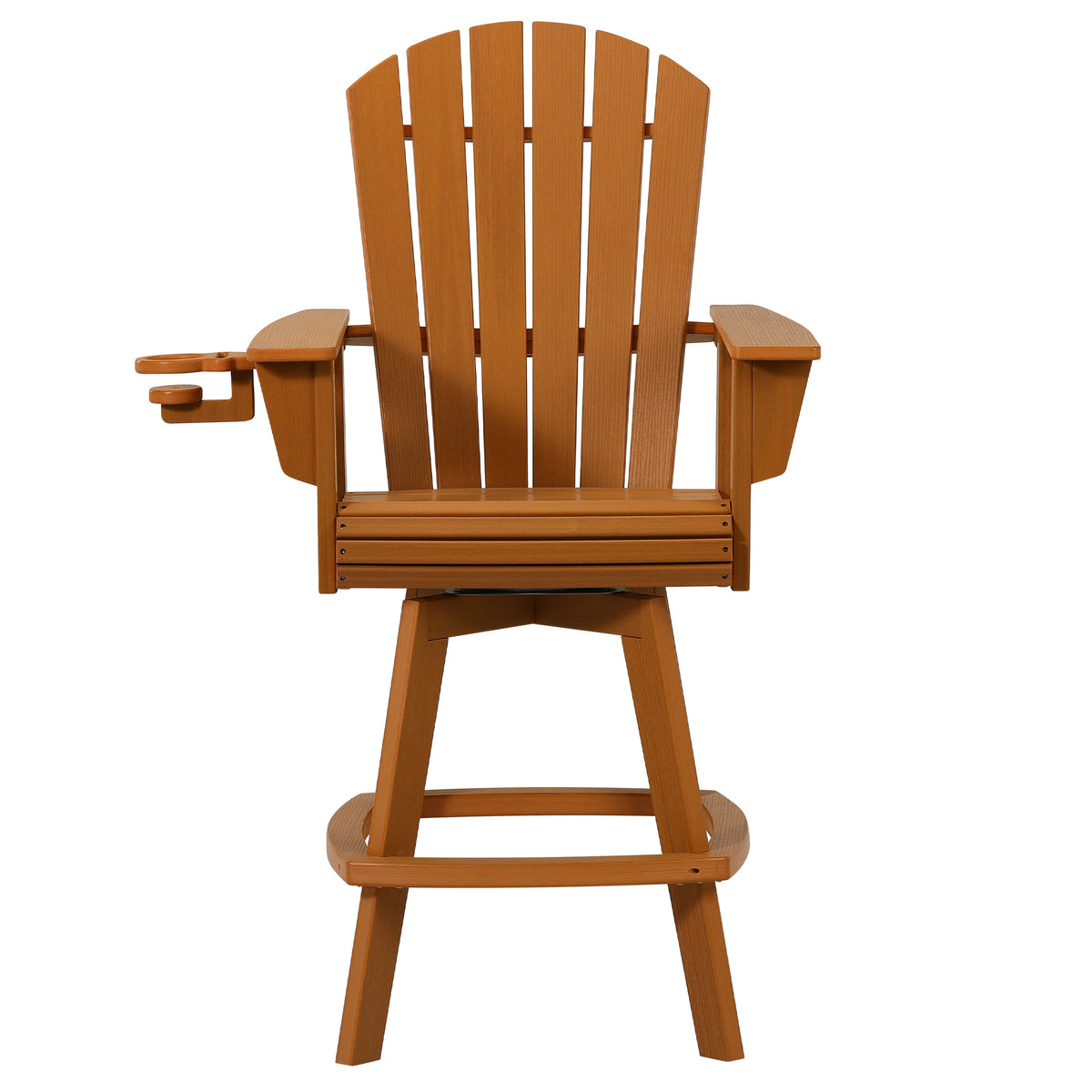 Heritage Ridge Adirondack Swivel Bar Chair With Cup Holder