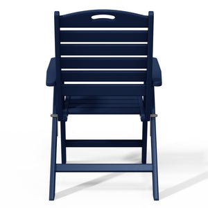 Aarhus All-Weather Outdoor Patio Folding Tall Back Dining Chair (38" High)