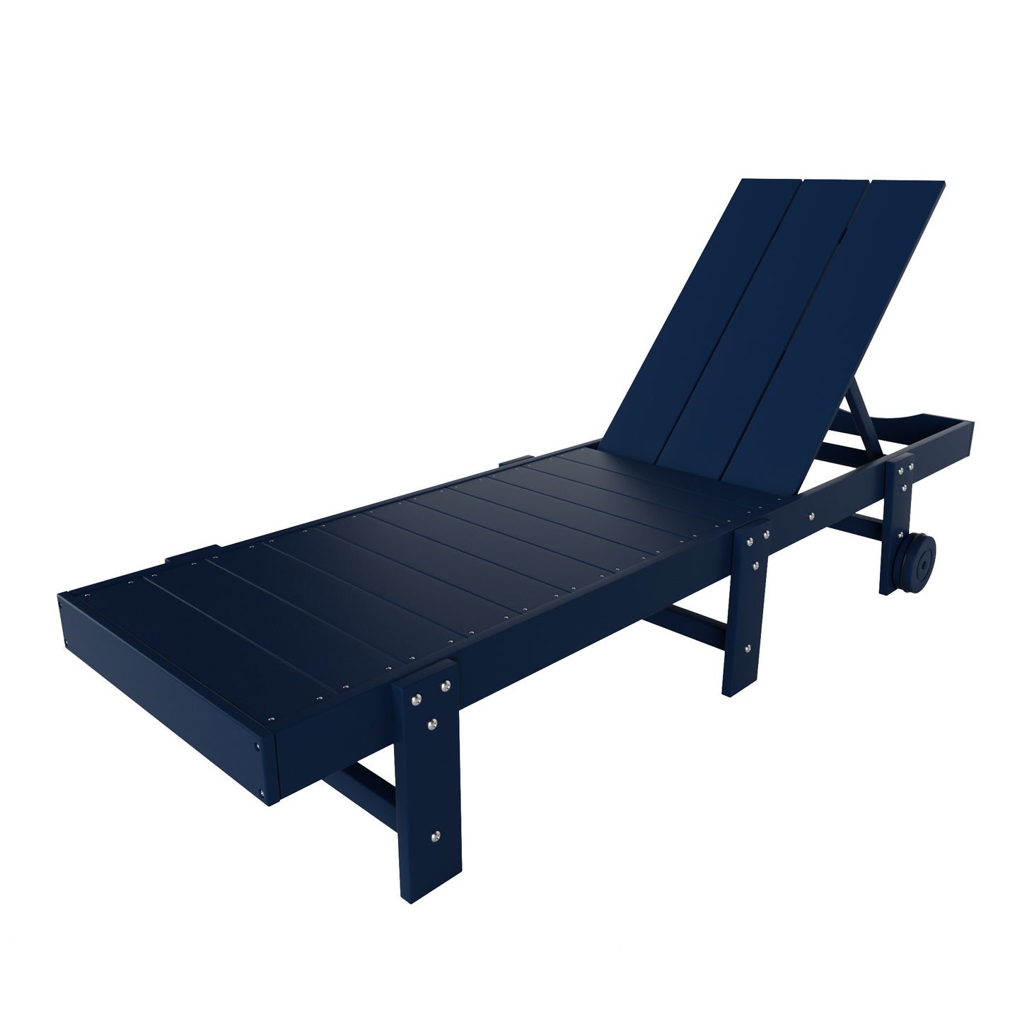 Malibu Modern All-Weather Outdoor Reclining Sun Lounger With Wheels