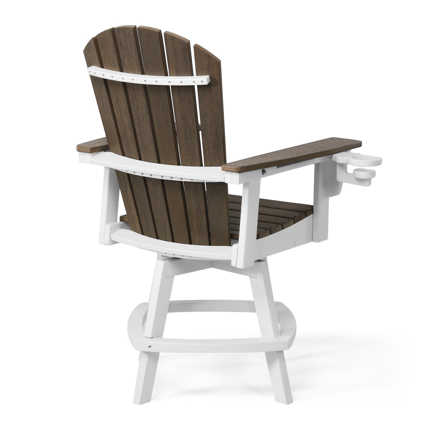 Heritage Ridge Adirondack Swivel Counter Chair With Cup Holder