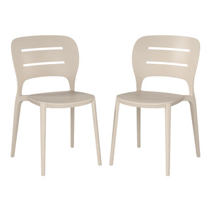 Patio Stacking Dining Side Chair (Set of 2)