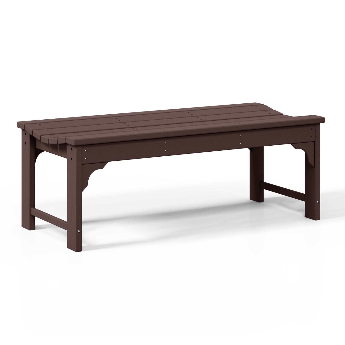 Concord All-Weather Outdoor Garden Backless Bench (46" Wide)