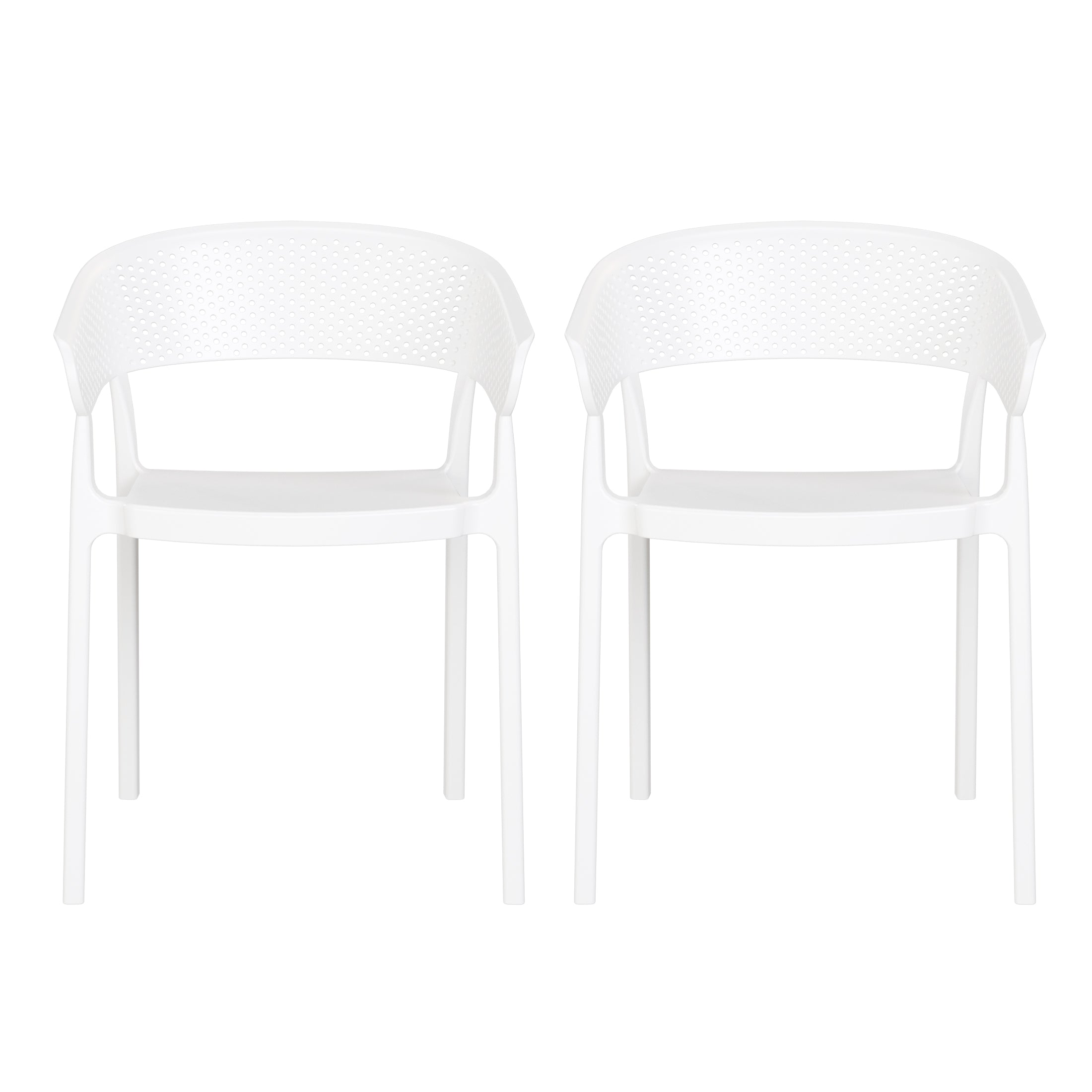 Polyform Stacking Dining Arm Chair (Set of 2)
