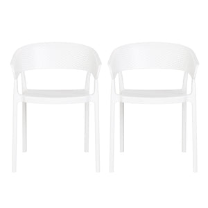 Polyform Stacking Dining Arm Chair (Set of 2)