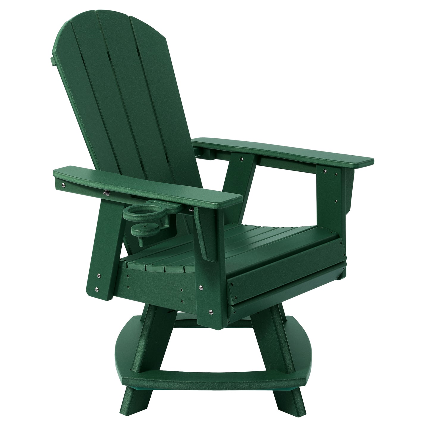 Adirondack Swivel Dining Chair with Cup Holder With Cup Holder