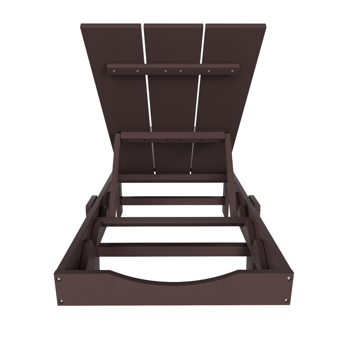 Malibu Modern All-Weather Outdoor Reclining Sun Lounger With Wheels