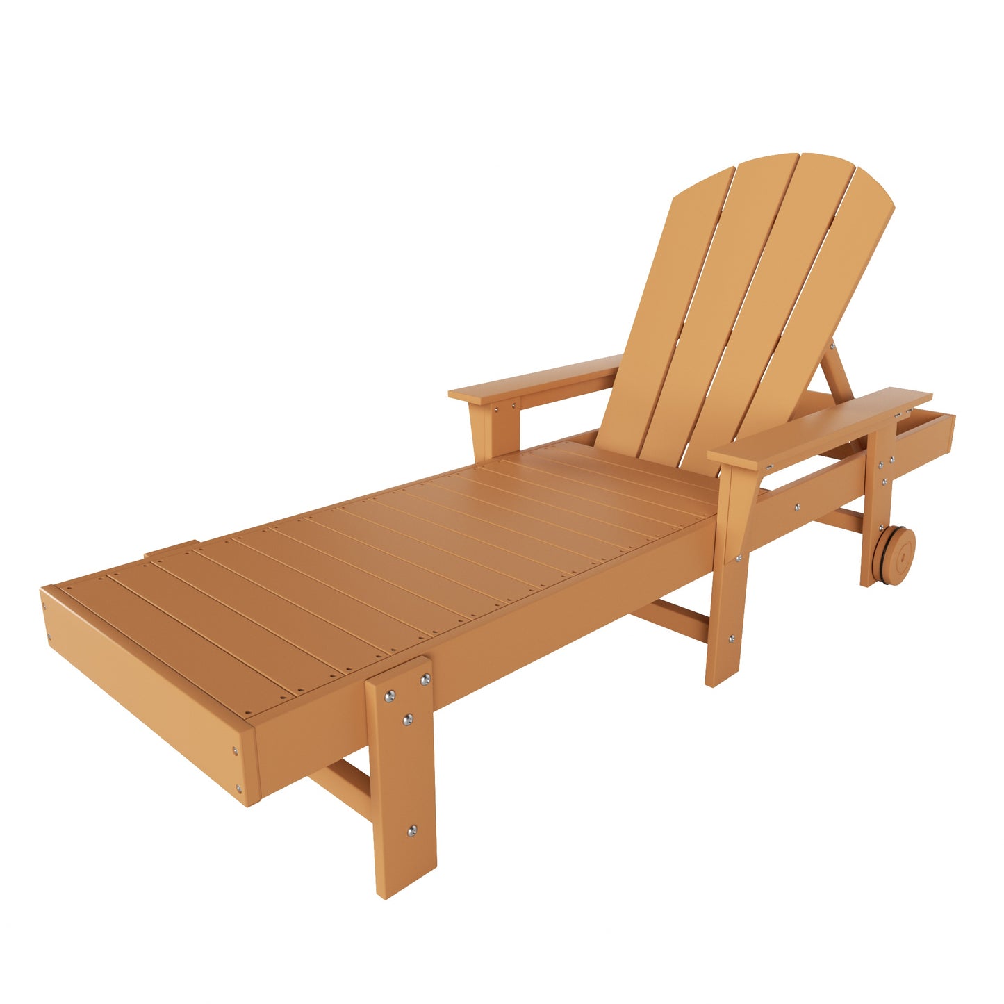 Chatham All-Weather Outdoor Adirondack Reclining Sun Lounger With Arms Rests & Wheels