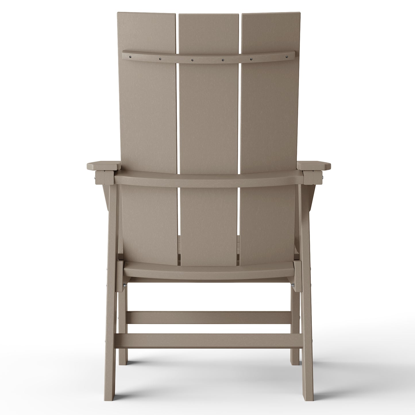 Malibu Modern All-Weather Outdoor Contoured Adirondack Dining Chair