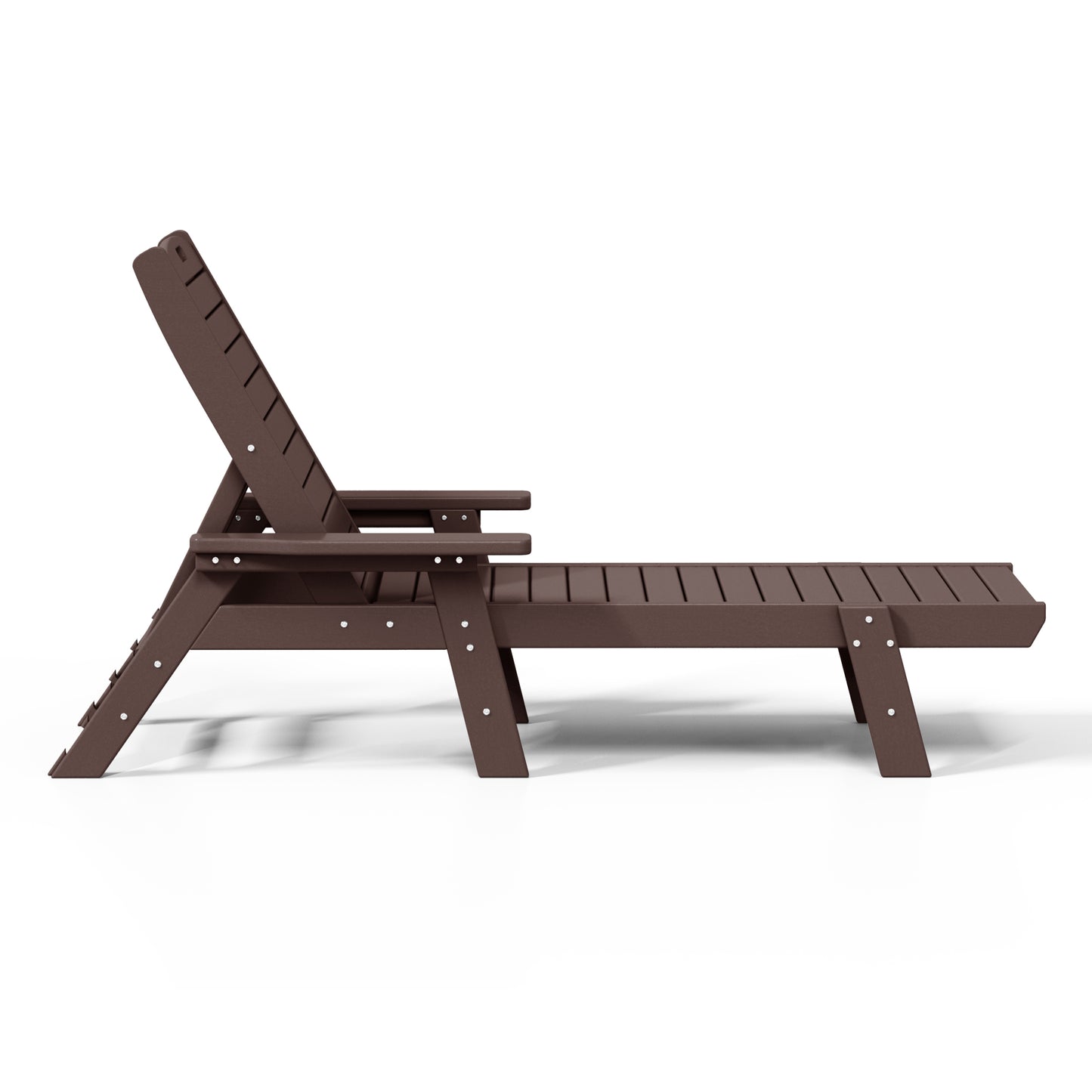 Santa Monica All-Weather Outdoor Reclining Sun Lounger with Arm Rests