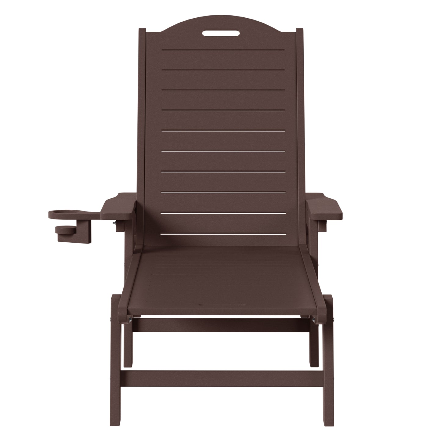Santa Barbara Reclining Chaise Lounge with Cup Holder and Wheels