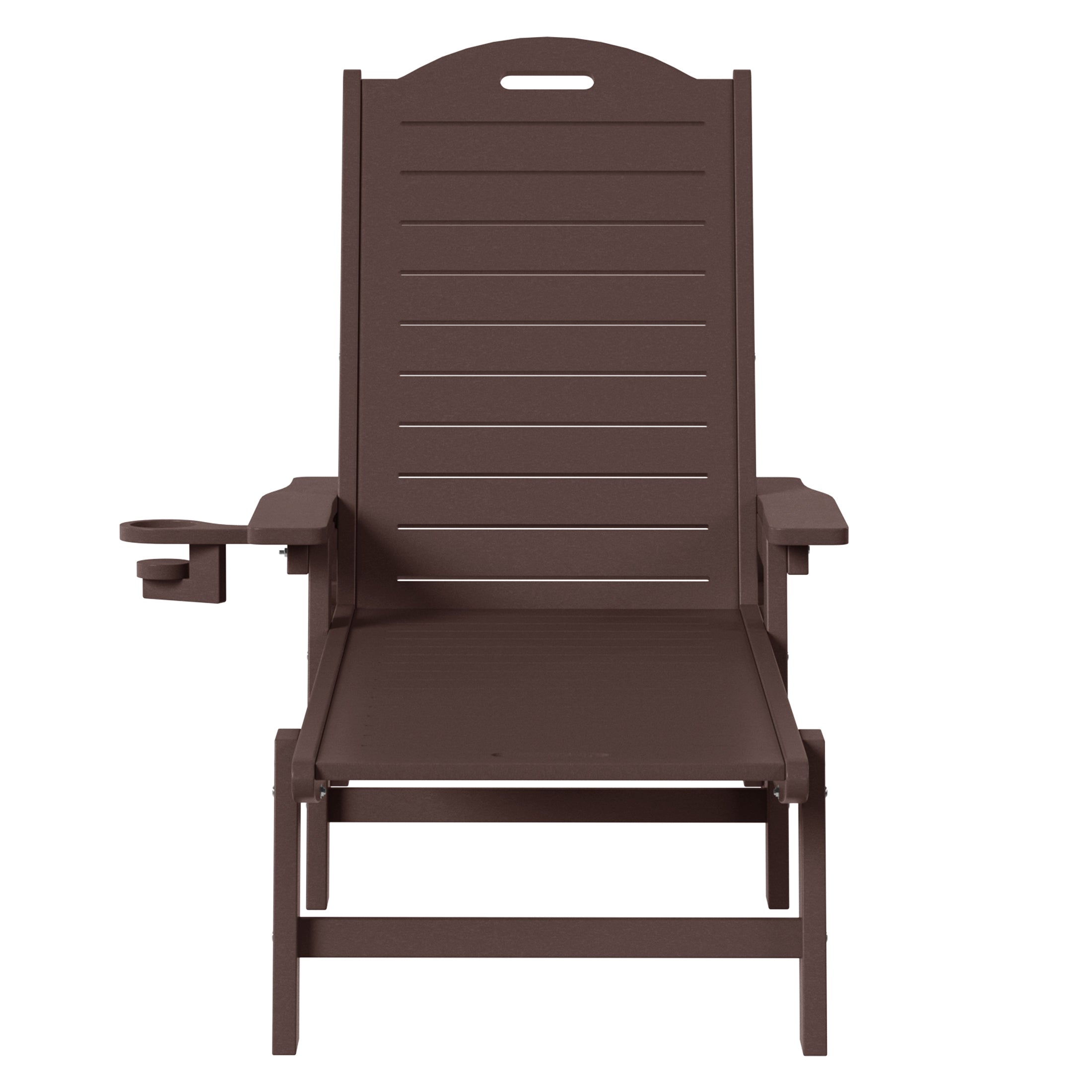 Santa Barbara Reclining Chaise Lounge with Cup Holder and Wheels