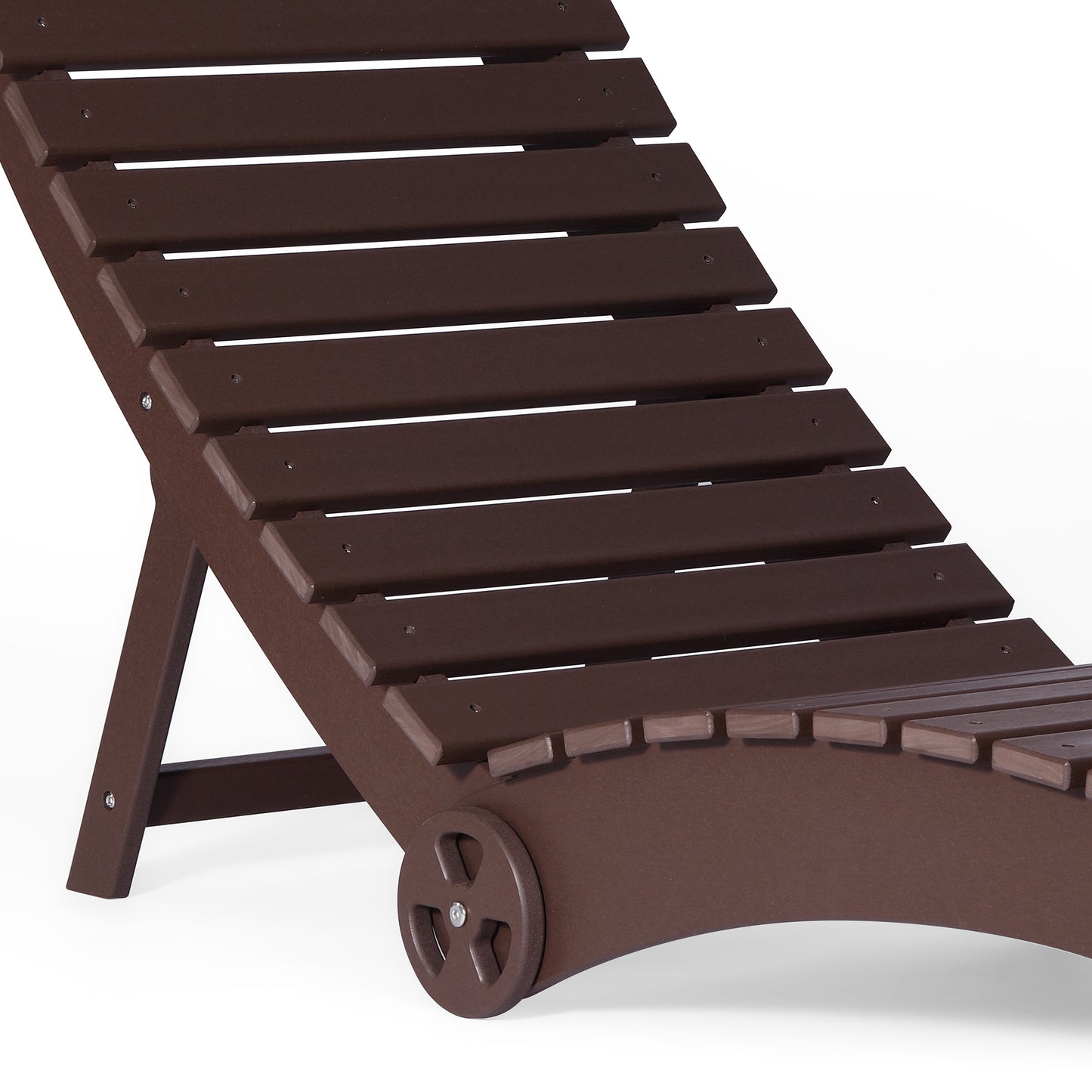 Key West Folding Pool Lounge Chair with Wheels