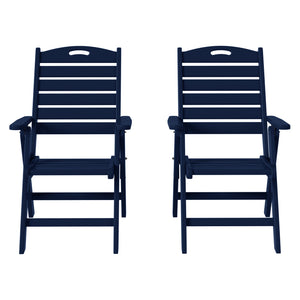 Aarhus Folding High back Dining Chair (Set of 2)