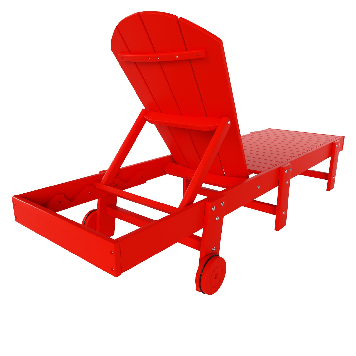 Chatham All-Weather Outdoor Adirondack Reclining Sun Lounger With Wheels