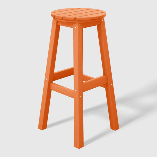 Stockholm All-Weather Outdoor Round Bar Stool (29" Height)