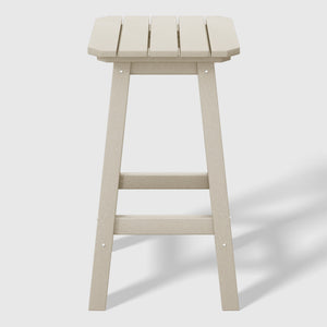 Stockholm  All-Weather Outdoor Square Counter Stool (24" Seat Height)