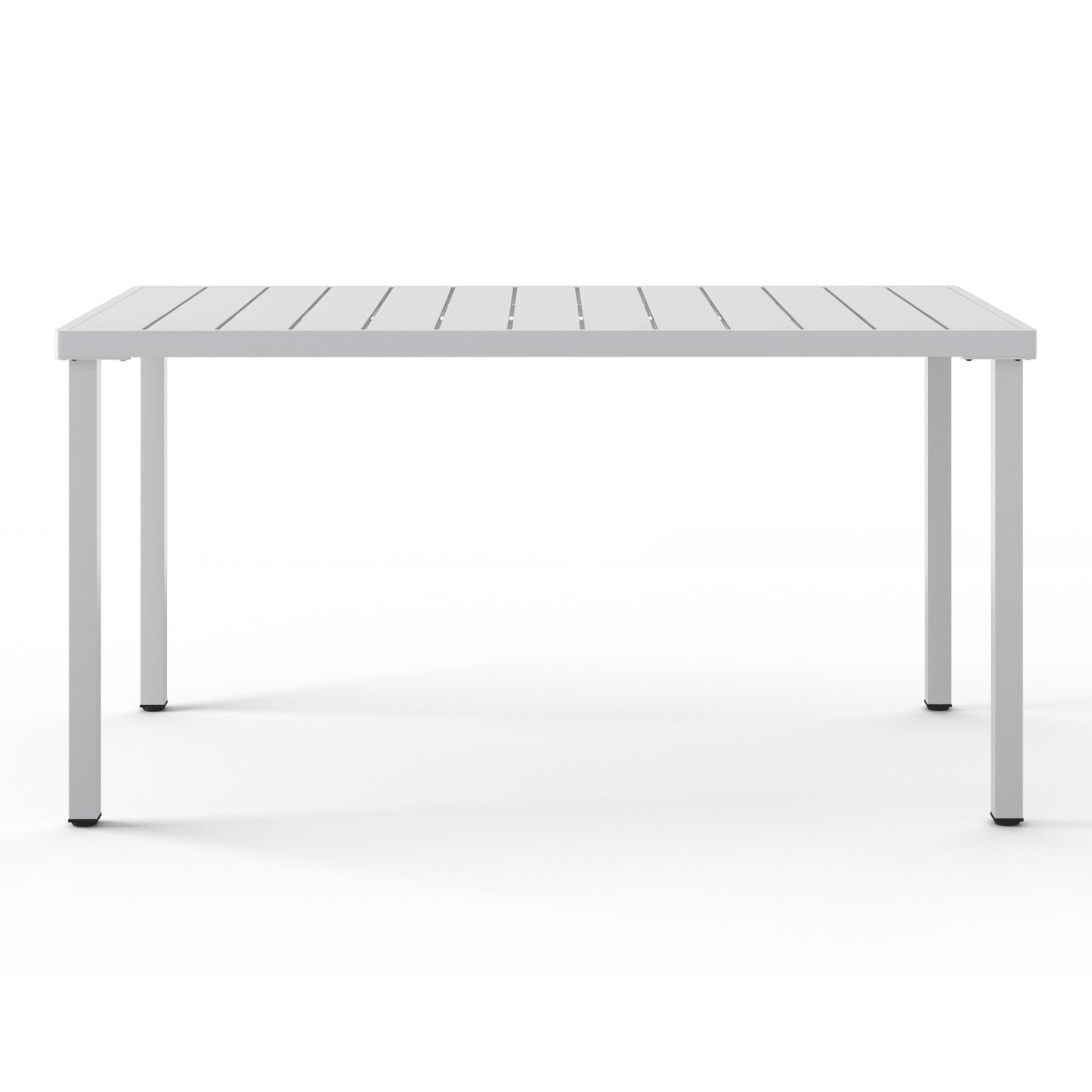 Polyform 59" x 35.4" Steel Rectangular Dining Table