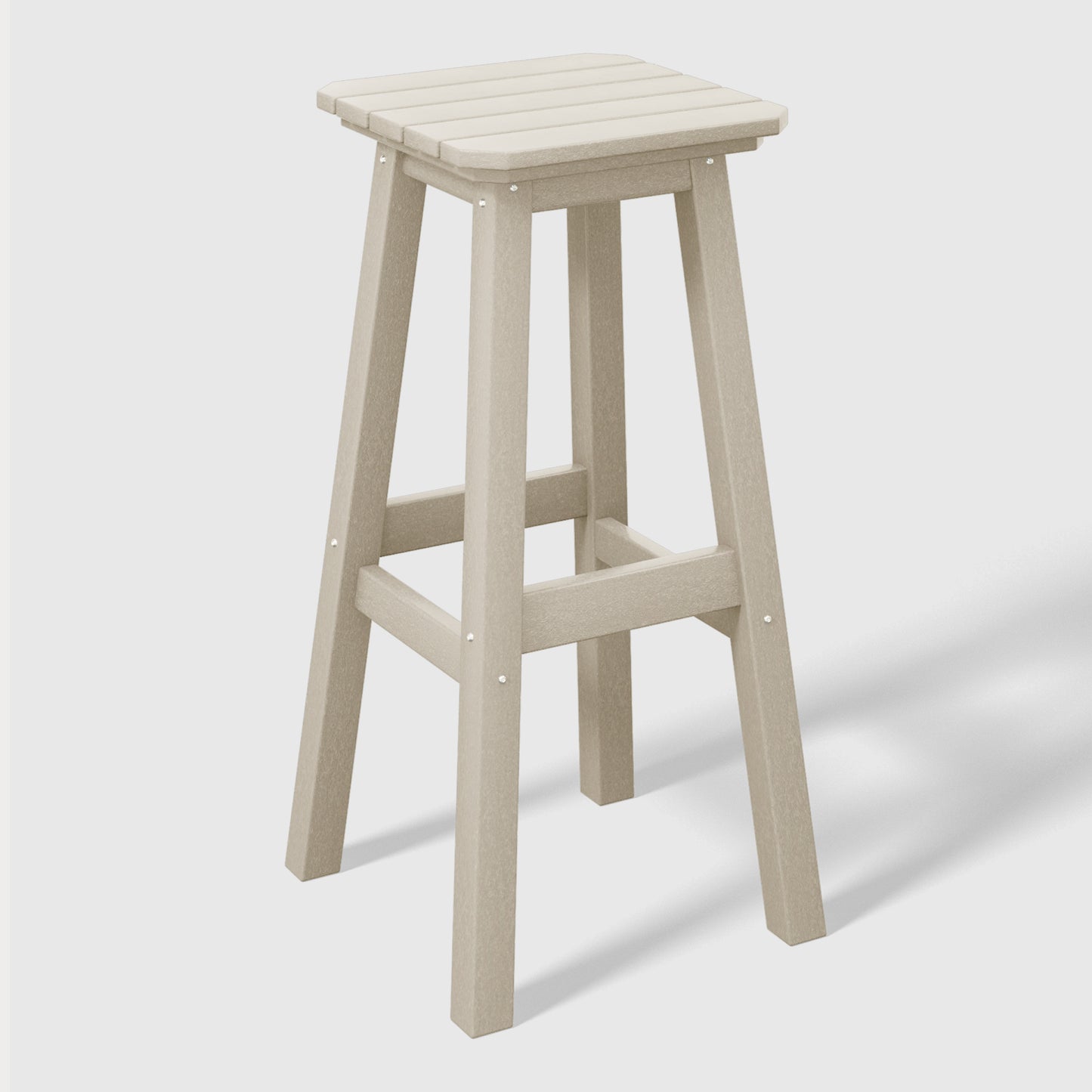Stockholm All-Weather Outdoor Square Bar Stool (29" Height)