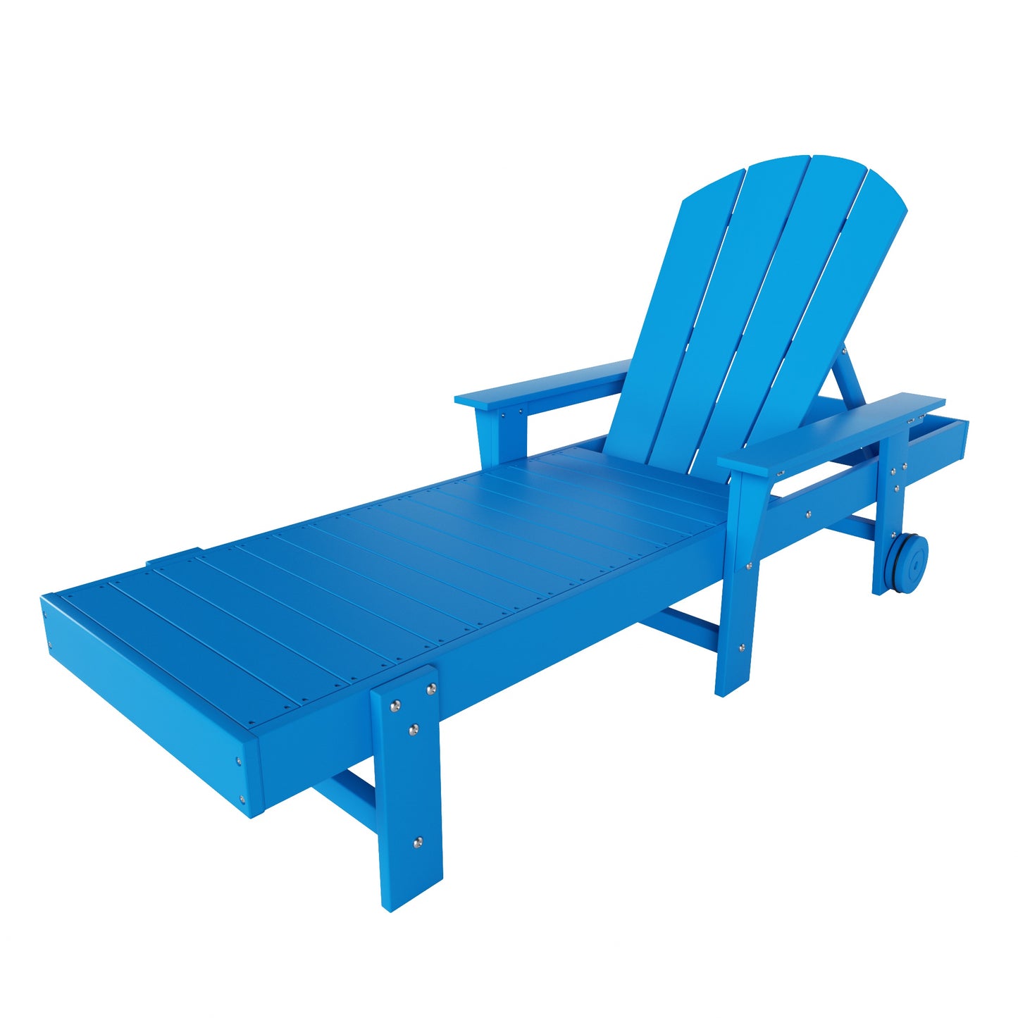 Chatham All-Weather Outdoor Adirondack Reclining Sun Lounger With Arms Rests & Wheels