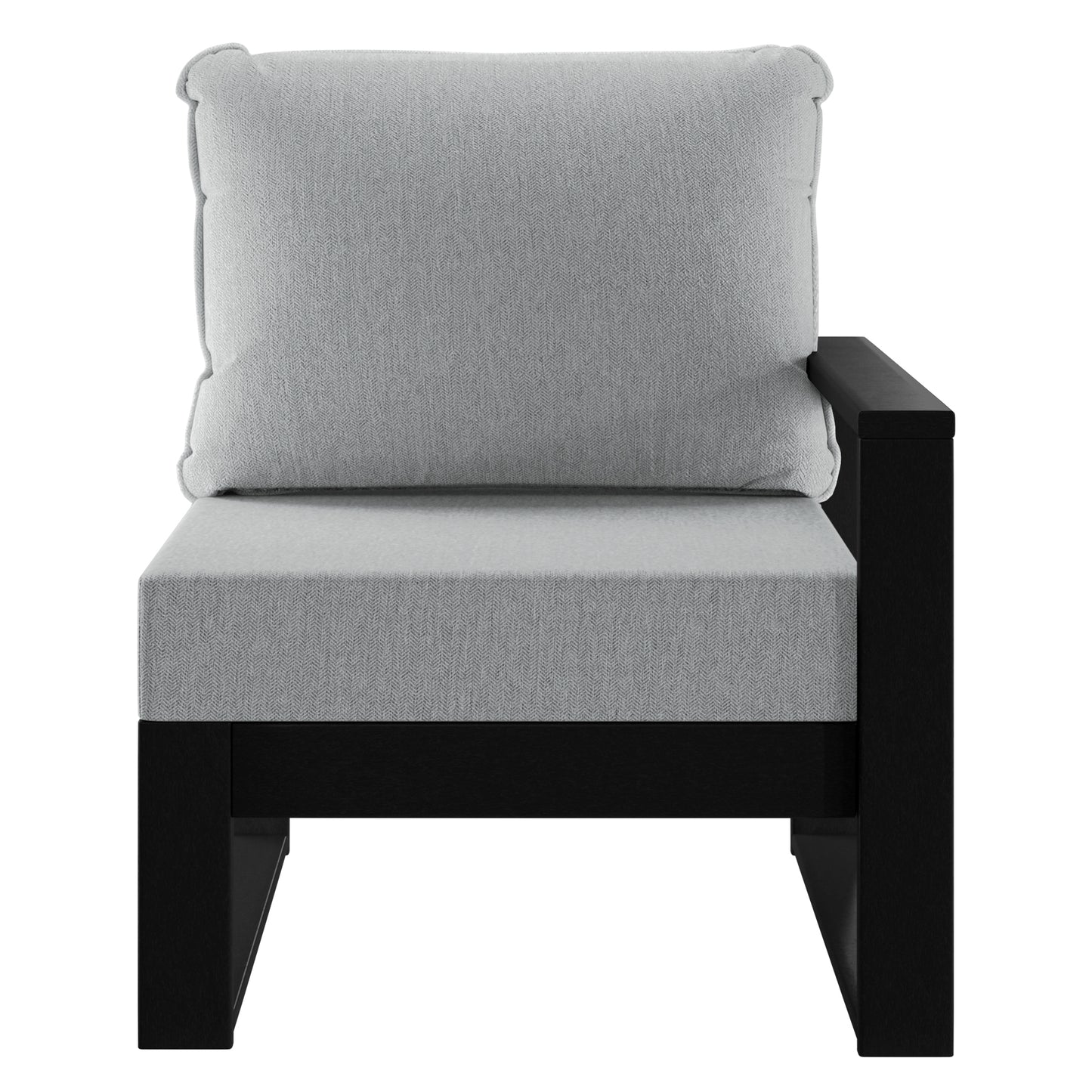 Signature All-Weather Outdoor Modular Patio Deep Seating Right Arm Chair (Right Arm Sectional Seat)
