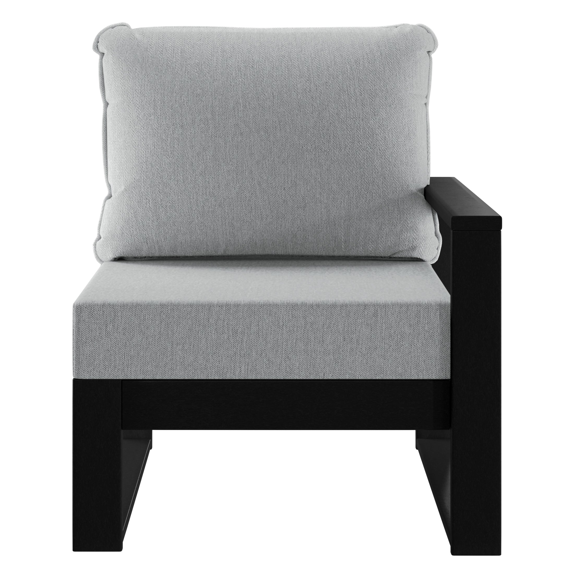 Signature All-Weather Outdoor Modular Patio Deep Seating Right Arm Chair (Right Arm Sectional Seat)