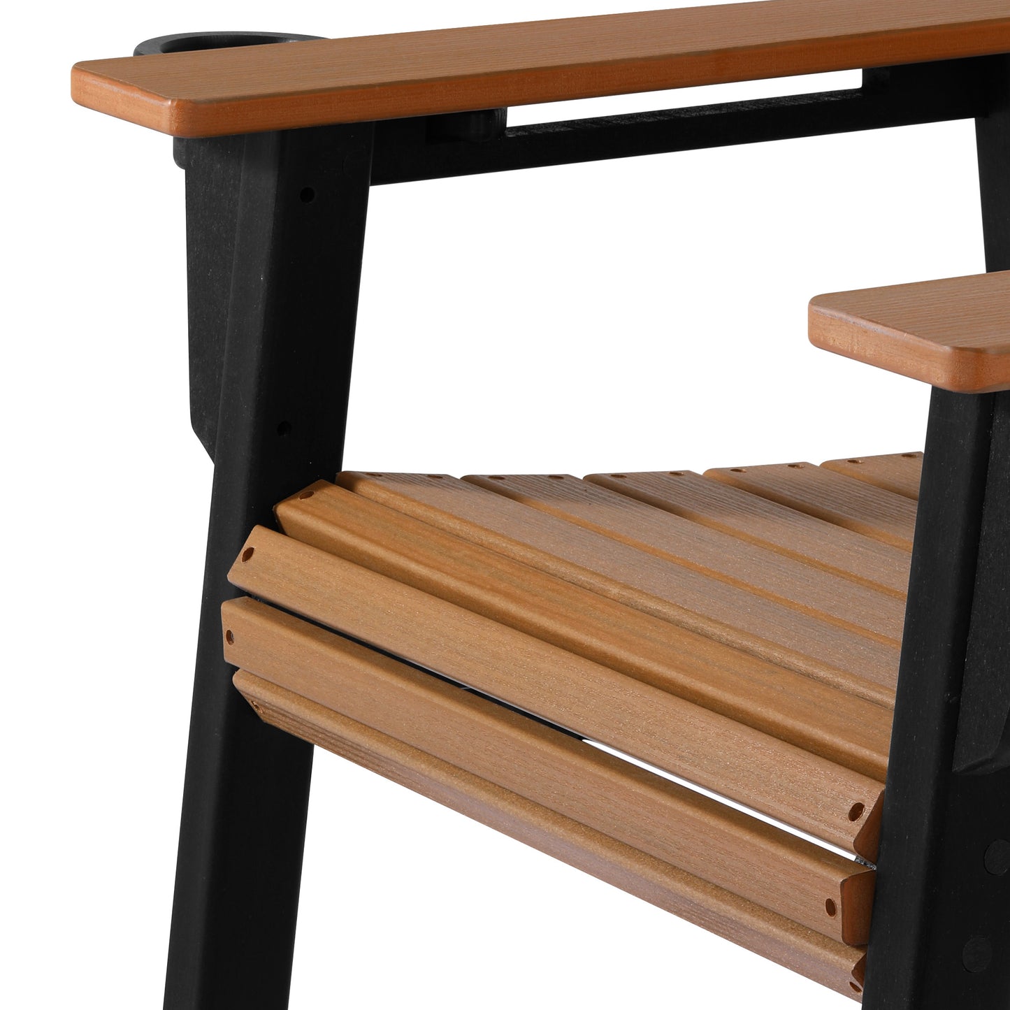 Heritage Ridge Adirondack Bar Chair With Cup Holder