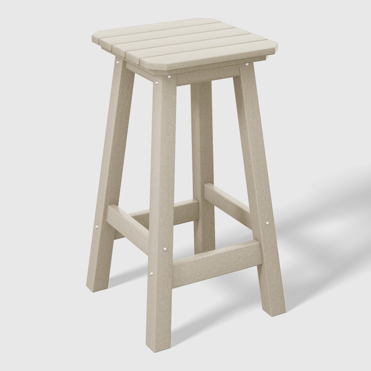 Stockholm  All-Weather Outdoor Square Counter Stool (24" Seat Height)