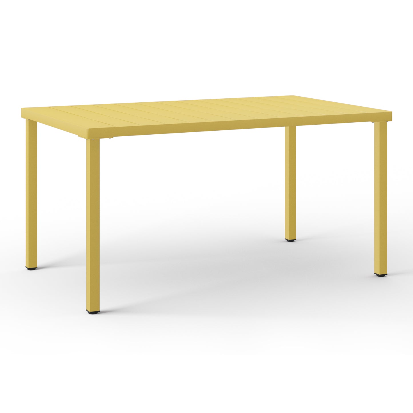 Polyform 59" x 35.4" Steel Rectangular Dining Table