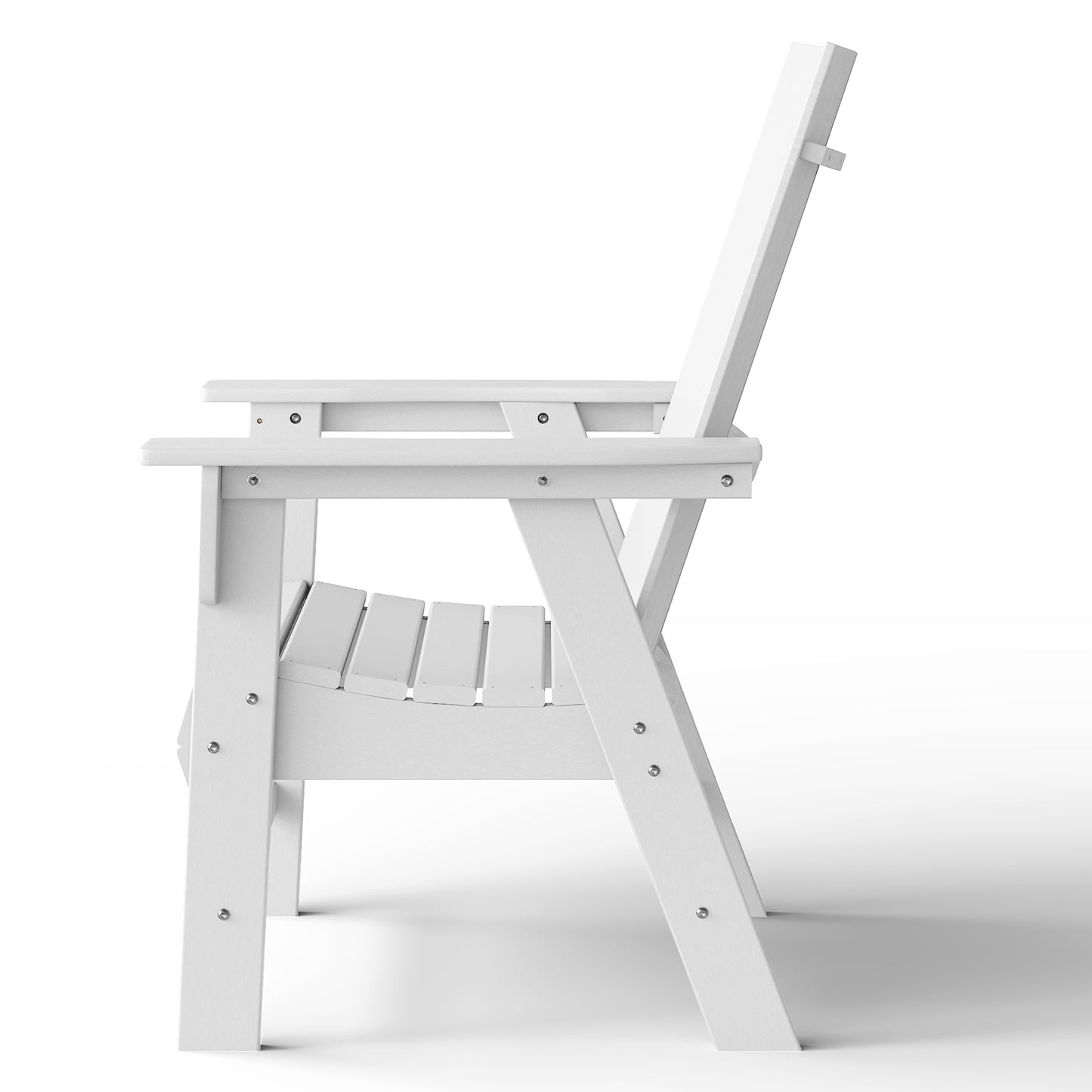 Malibu Modern All-Weather Outdoor Contoured Adirondack Dining Chair