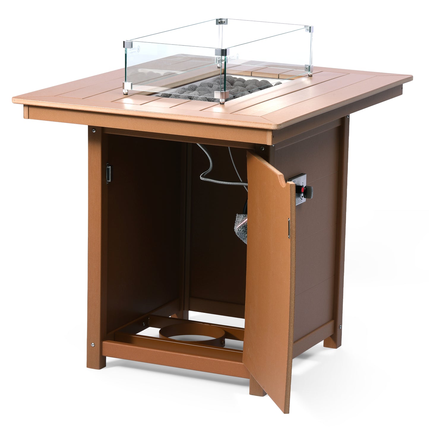 Sedona Rectangular 34" X 46" Counter Fire Pit Table