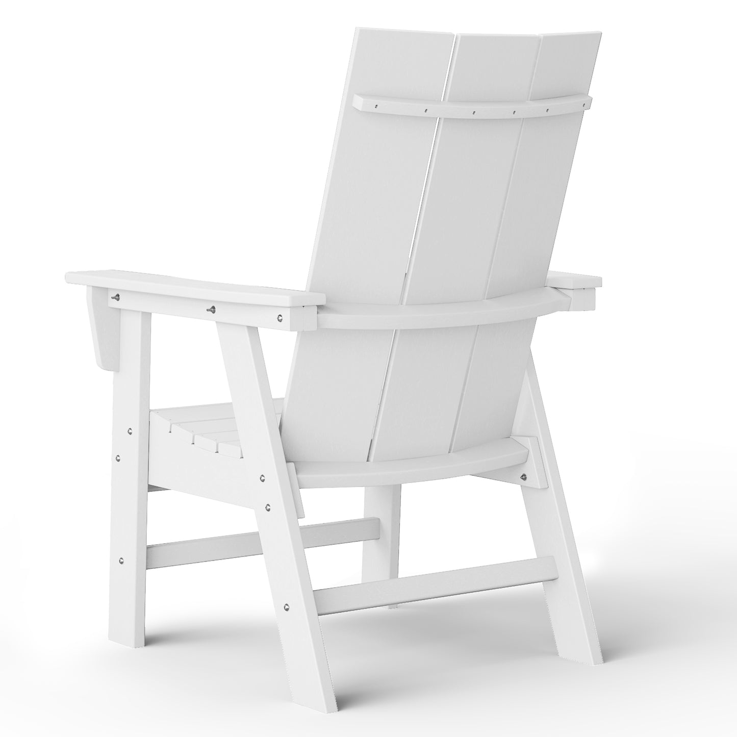 Malibu Modern All-Weather Outdoor Contoured Adirondack Dining Chair