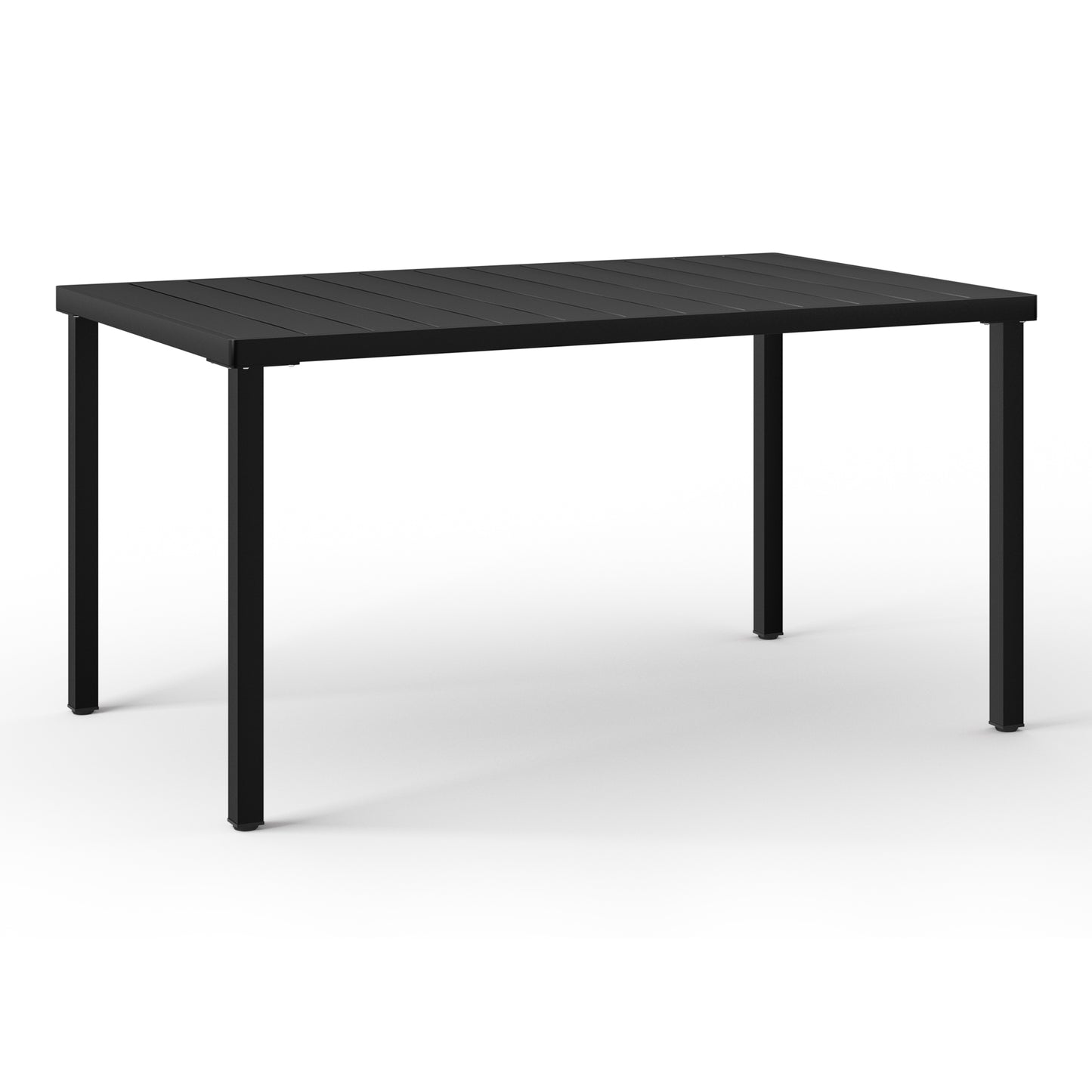Polyform 59" x 35.4" Steel Rectangular Dining Table