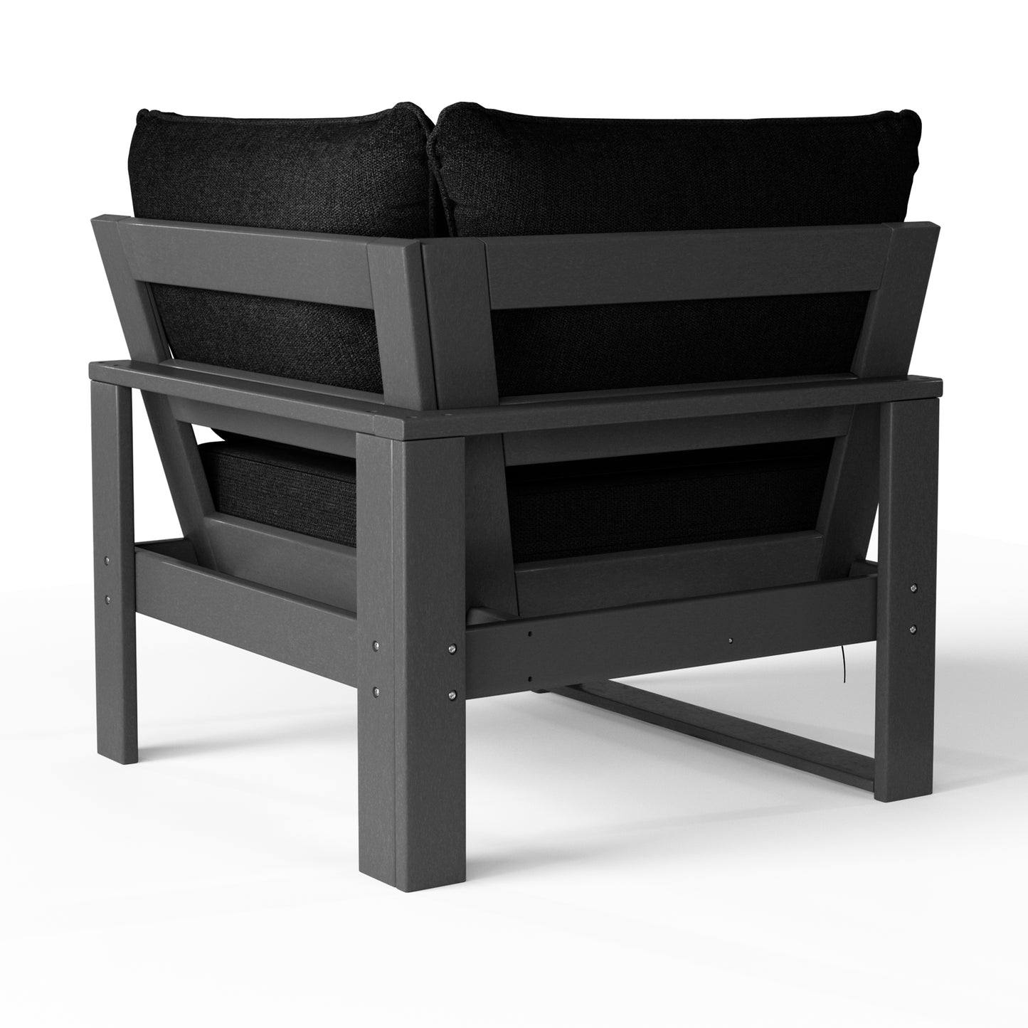 Signature All-Weather Outdoor Modular Patio Deep Seating Corner Chair (Corner Sectional Seat)