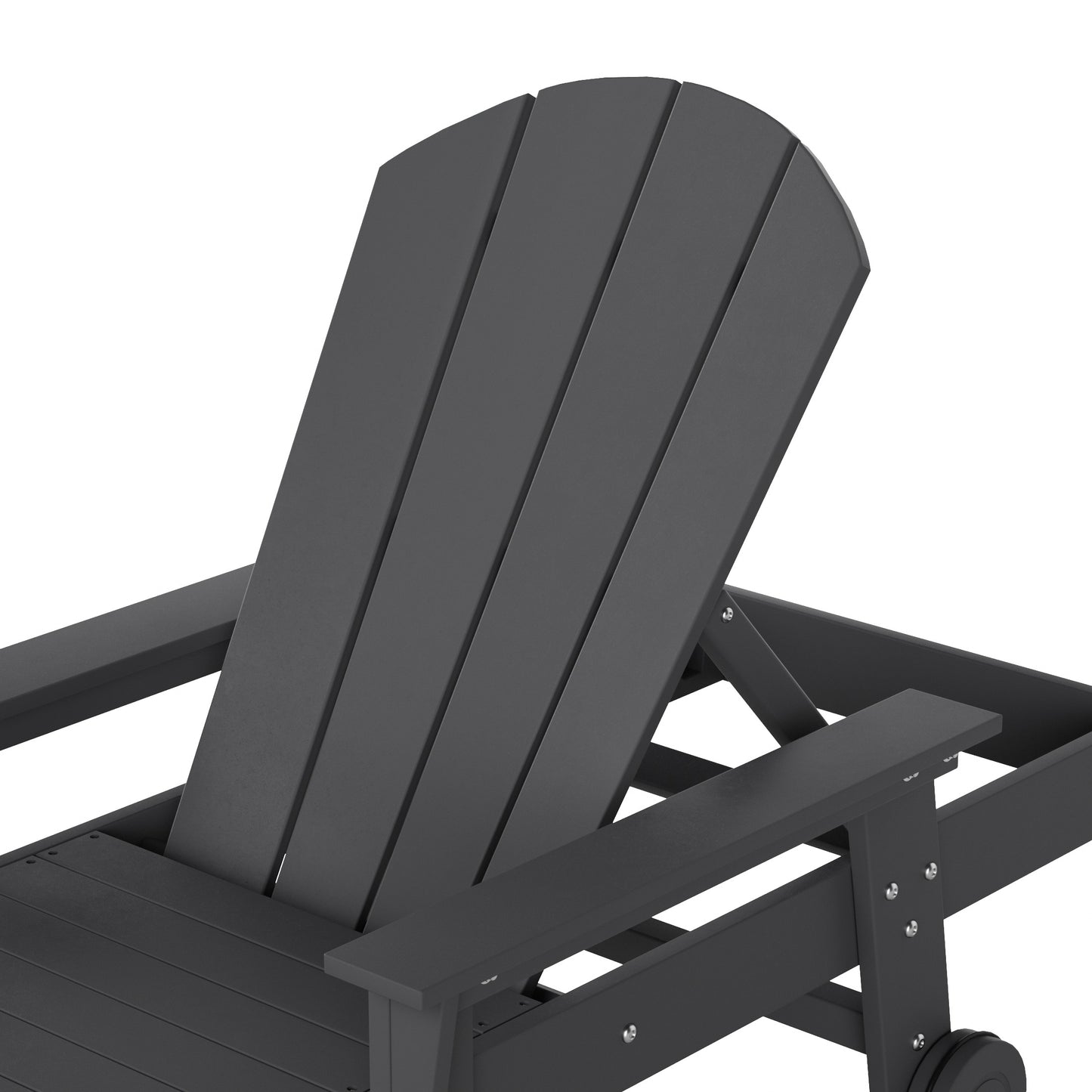 Chatham All-Weather Outdoor Adirondack Reclining Sun Lounger With Arms Rests & Wheels