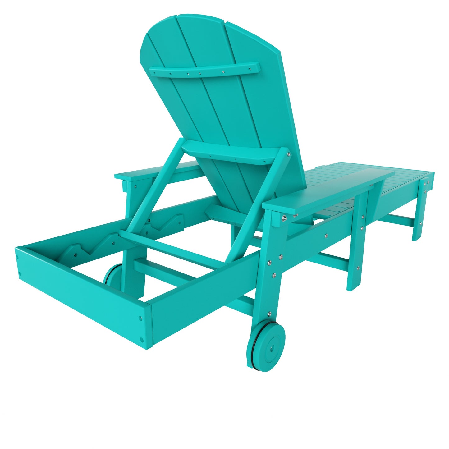 Chatham All-Weather Outdoor Adirondack Reclining Sun Lounger With Arms Rests & Wheels