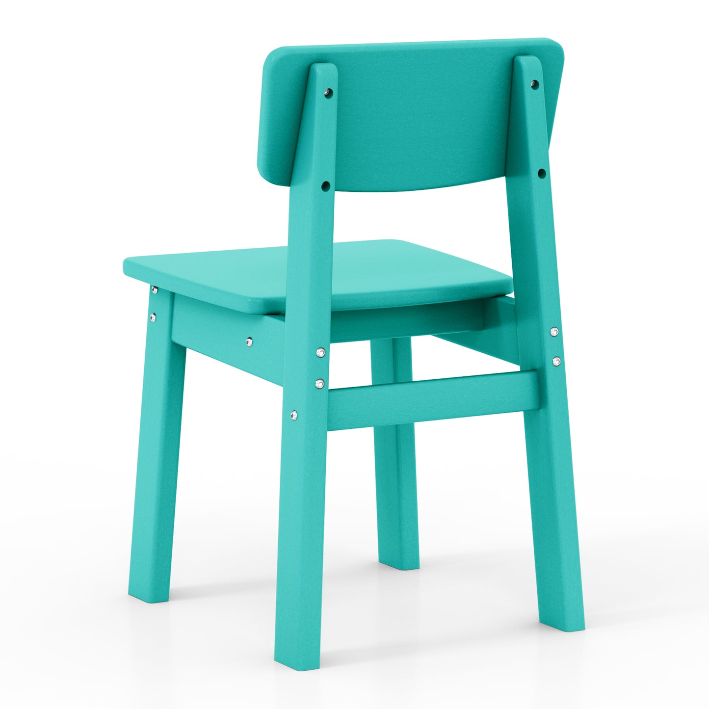 Tiny Terraces Essentials Kids' All-Weather Outdoor Dining Chair (Set of 2)