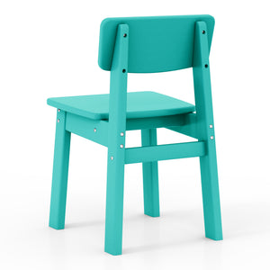 Tiny Terraces Essentials Kids' All-Weather Outdoor Dining Chair (Set of 2)