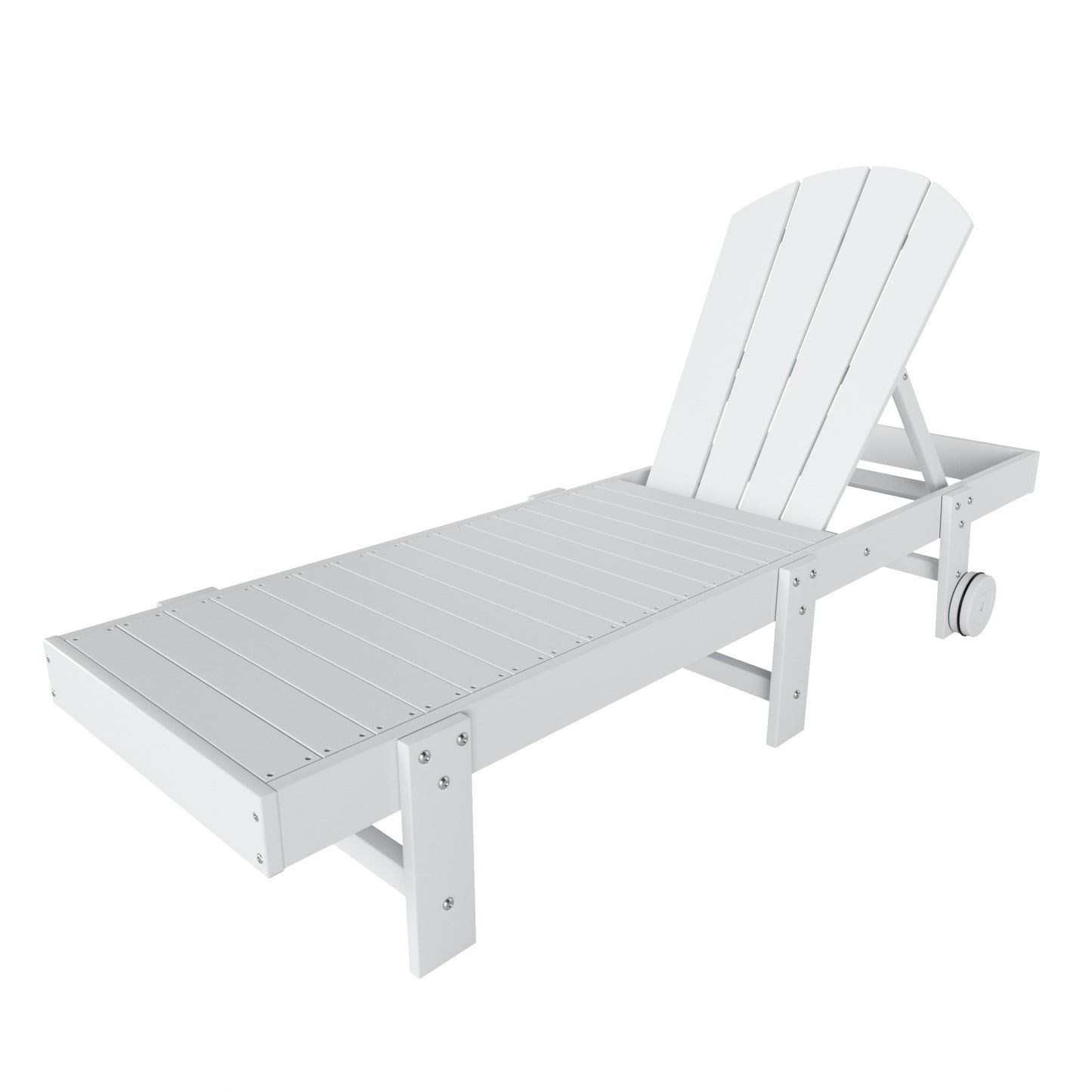 Chatham All-Weather Outdoor Adirondack Reclining Sun Lounger With Wheels