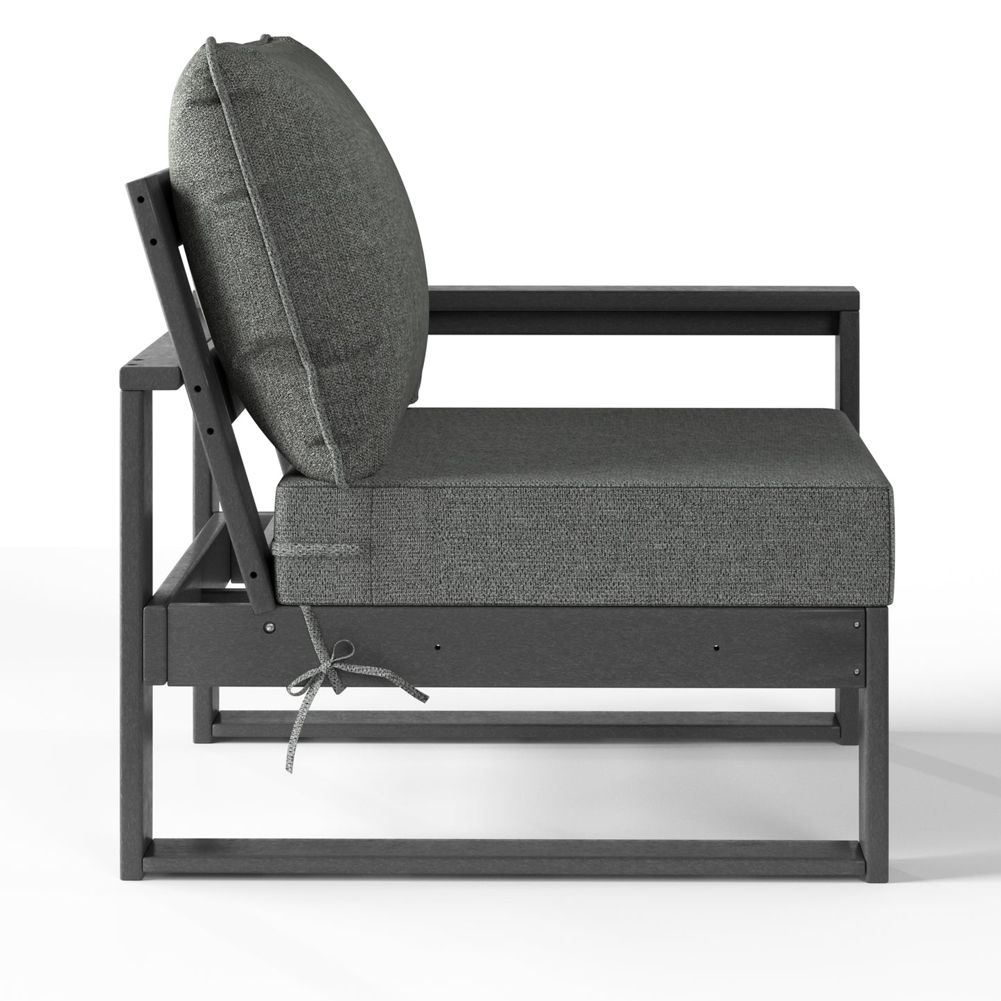 Signature All-Weather Outdoor Modular Patio Deep Seating Right Arm Chair (Right Arm Sectional Seat)