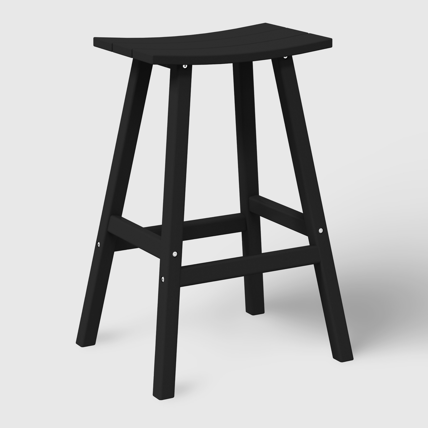 POLYTRENDS™ Stockholm All-Weather Outdoor Saddle Bar Stool (29" Height)