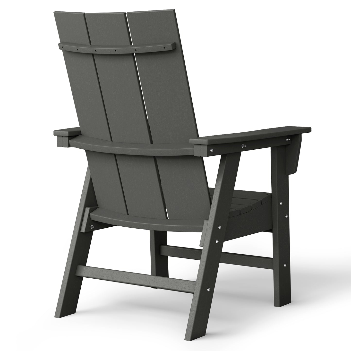 Malibu Modern All-Weather Outdoor Contoured Adirondack Dining Chair