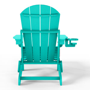 Chatham Folding Adjustable Adirondack Chair with Cup Holder and Hideaway Ottoman