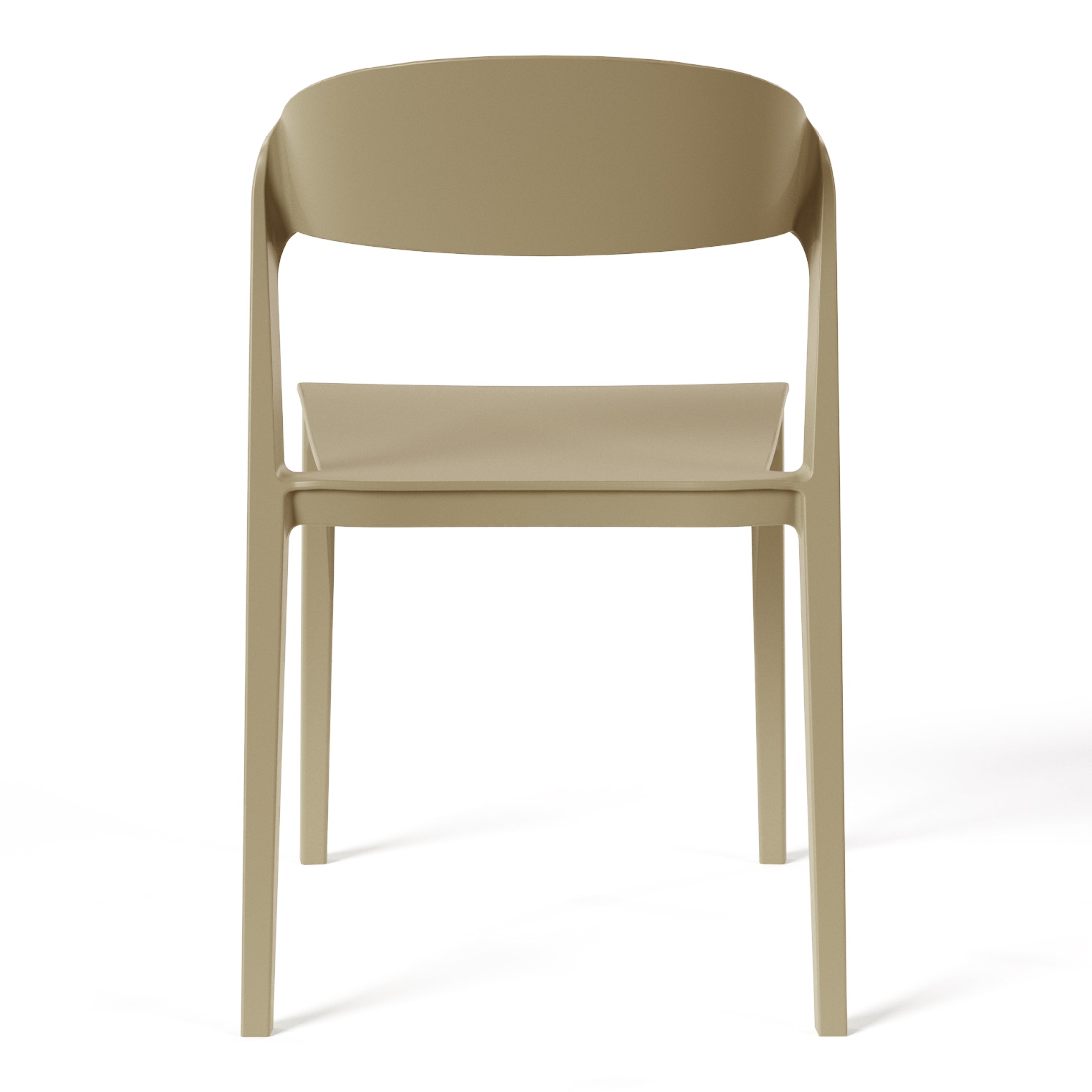 Patio Stacking Dining Side Chair (Set of 2)