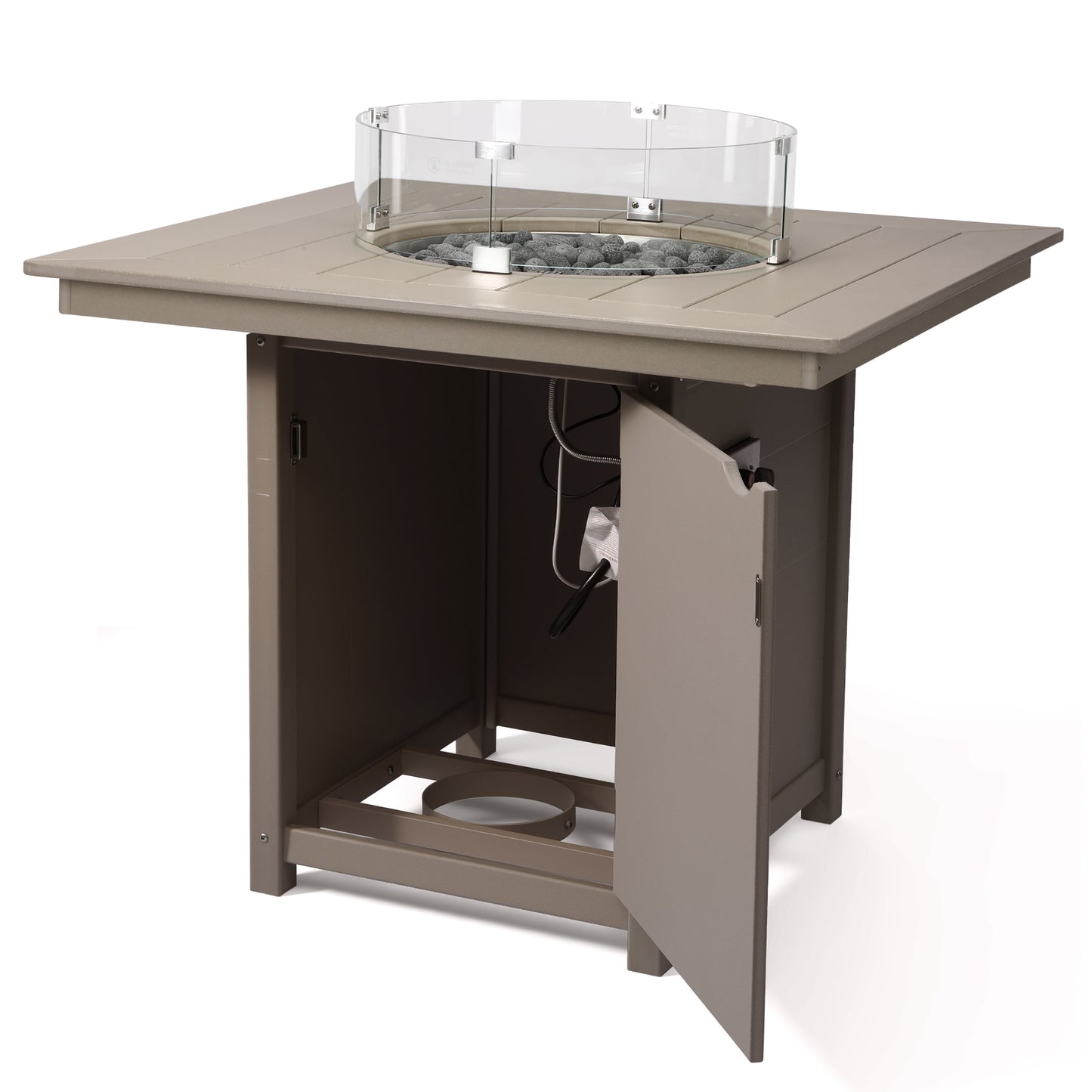 Sedona Square 42" Counter Fire Pit Table
