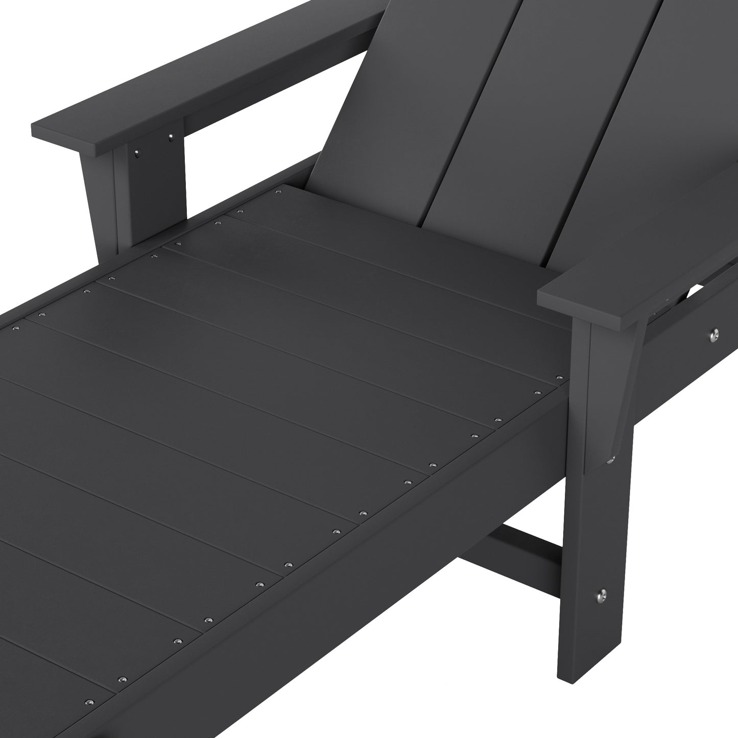 Malibu Modern All-Weather Outdoor Reclining Sun Lounger With Arm Rests & Wheels